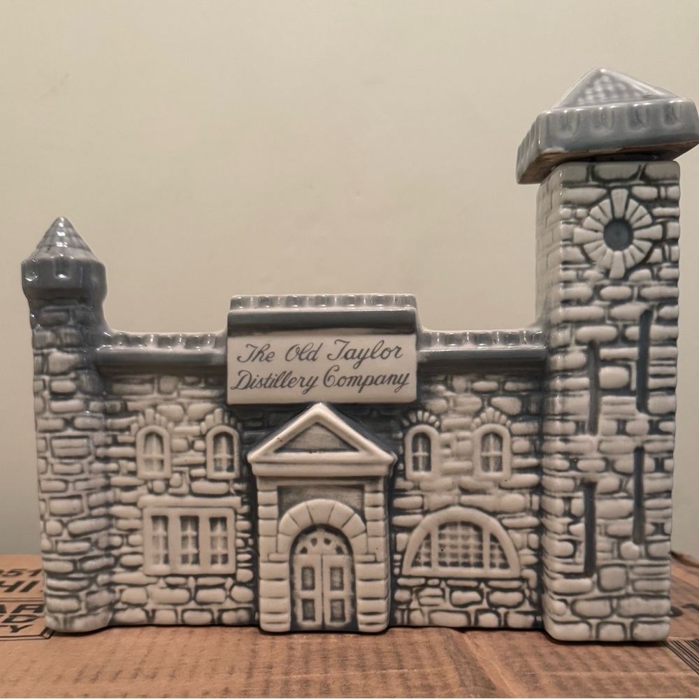 Old Taylor Distillery Ceramic Castle Decanter